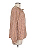 Gap 100% Polyester Brown Long Sleeve Blouse Size M - photo 4