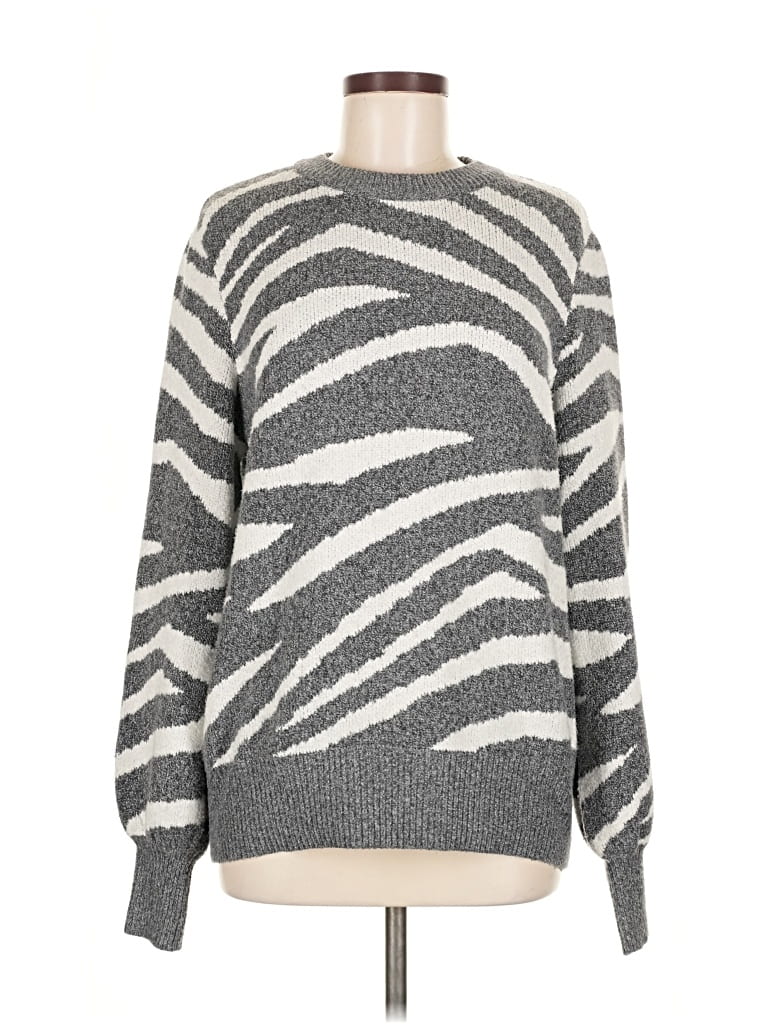 Pre-owned Marled By Reunited Pullover Sweater In Gray
