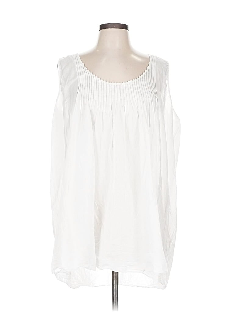 Pre-owned Pour Les Femmes Sleeveless Blouse In White