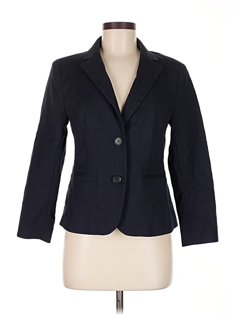 Pre-owned Ann Taylor Blazer Jacket In Blue