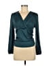 Grace Karin Teal Long Sleeve Blouse Size M - photo 1