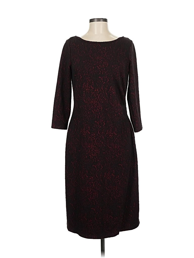 Pre-owned Talbots Casual Dress In Burgundy