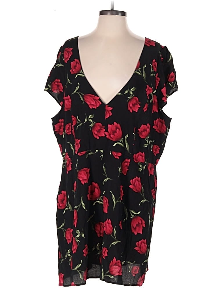 Pre-owned Forever 21 Plus Romper In Black