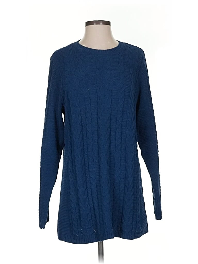 Pre-owned Jjill Pullover Sweater In Blue