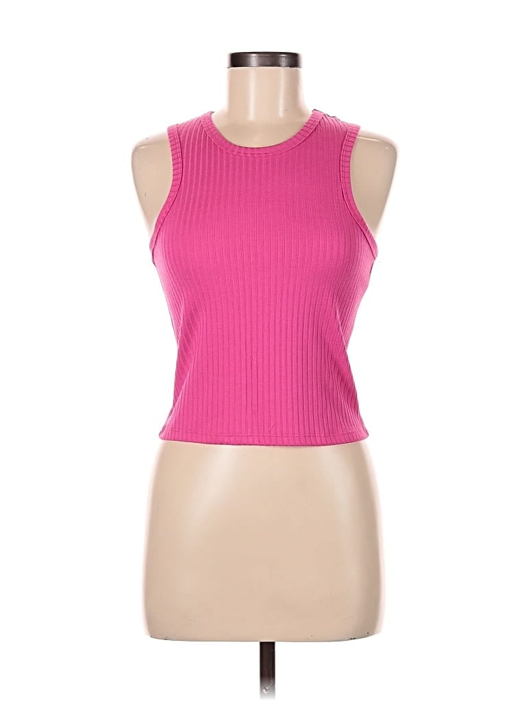 Pre-owned Unbranded Tank Top Pink Halter Neckline Tops
