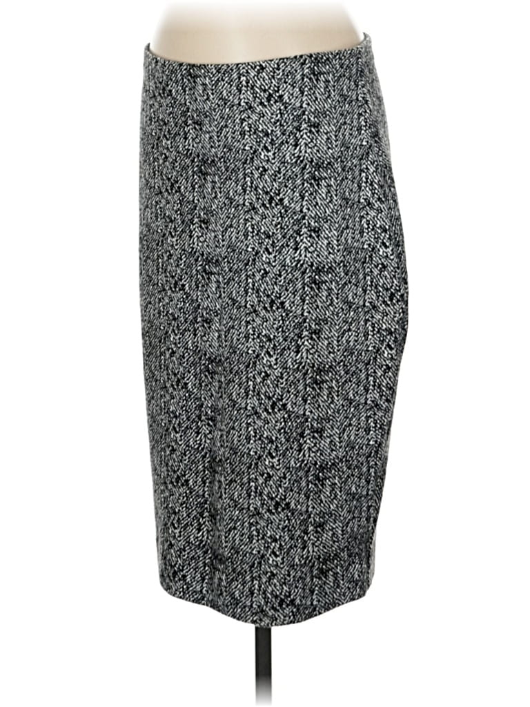 Pre-owned Express Formal Skirt In Gray