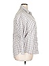 Unbranded Checkered-gingham Gray 3/4 Sleeve Button-Down Shirt Size XXL - photo 4
