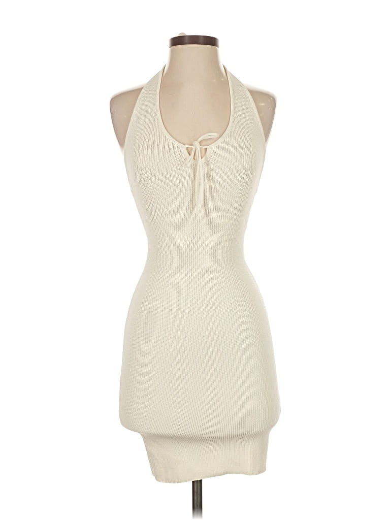 Pre-owned Bershka Cocktail Dress In White