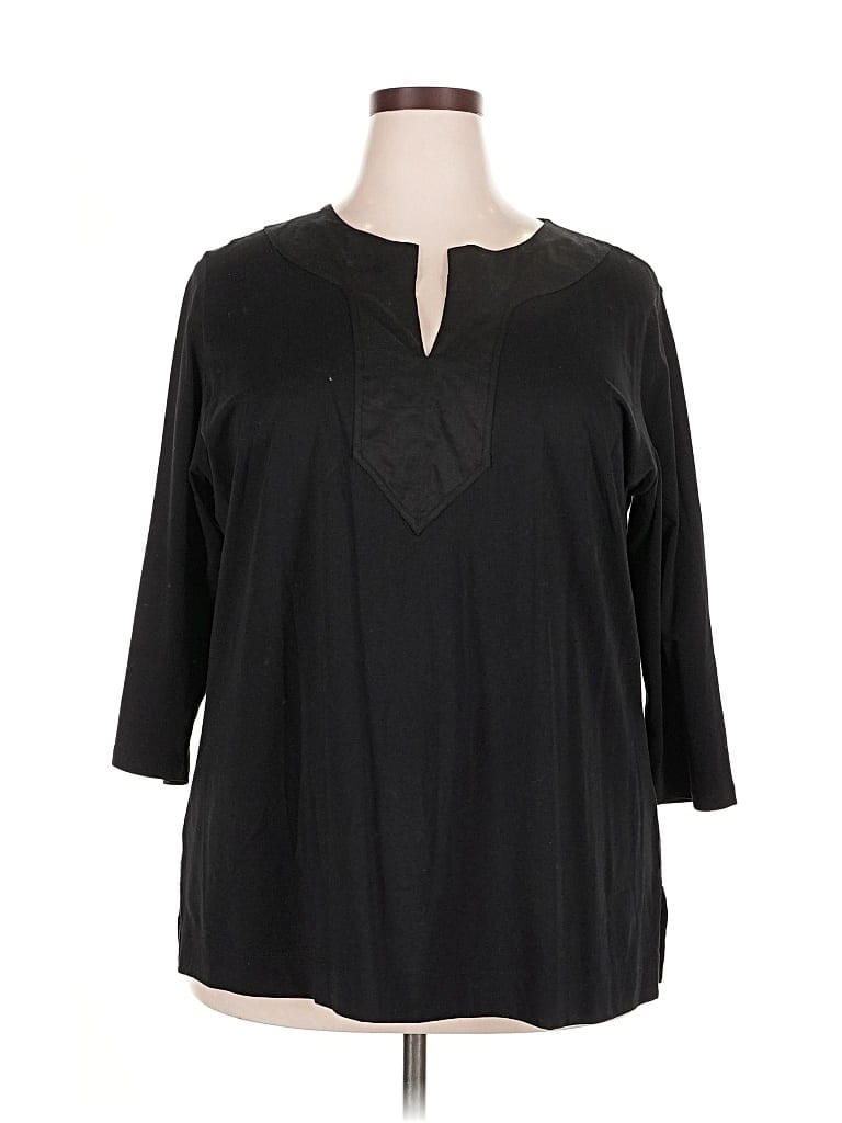 Pre-owned Polo Ralph Lauren 3/4 Sleeve Blouse In Black