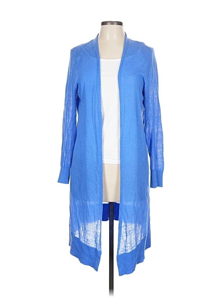 Pre-owned Ann Taylor Loft Cardigan Sweater In Blue