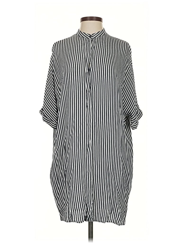 Pre-owned Zara Basic Casual Dress In Black