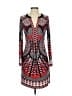 Hale Bob Print Red Black Casual Dress Size XS - photo 1