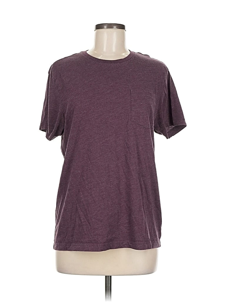 Pre-owned J.crew Factory Store Short Sleeve T-shirt In Burgundy