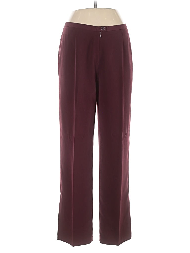 Pre-owned Newport News Casual Pants In Burgundy