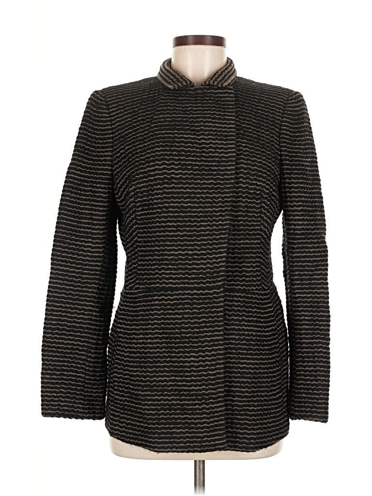 Pre-owned Akris Wool Coat In Black