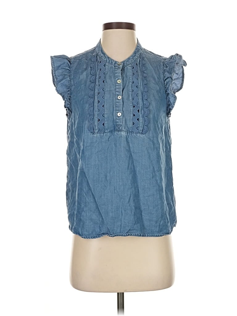 Pre-owned Nanette Lepore Sleeveless Blouse In Blue