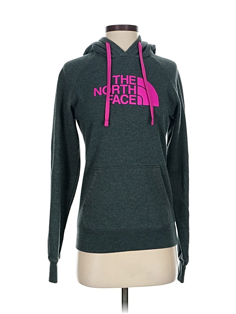 Pre-owned The North Face Pullover Hoodie In Gray