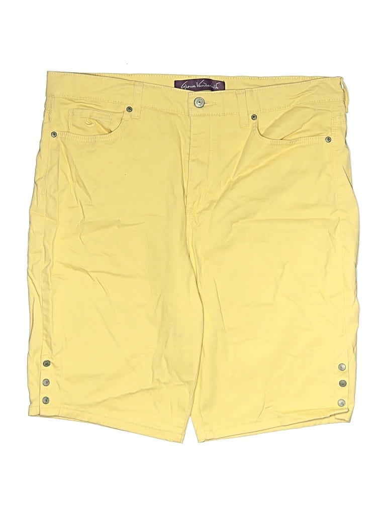Pre-owned Gloria Vanderbilt Cargo Shorts In Yellow