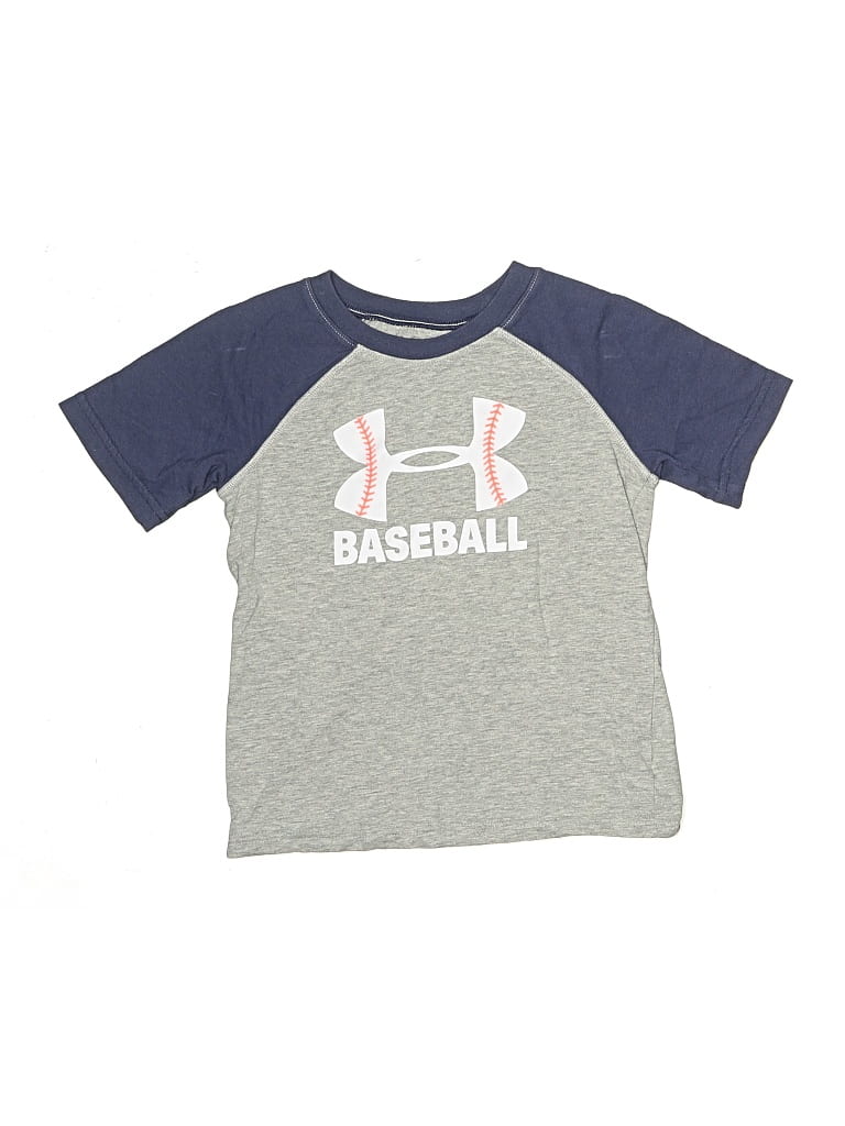 Pre-owned Under Armour Kids' Short Sleeve T-shirt In Gray