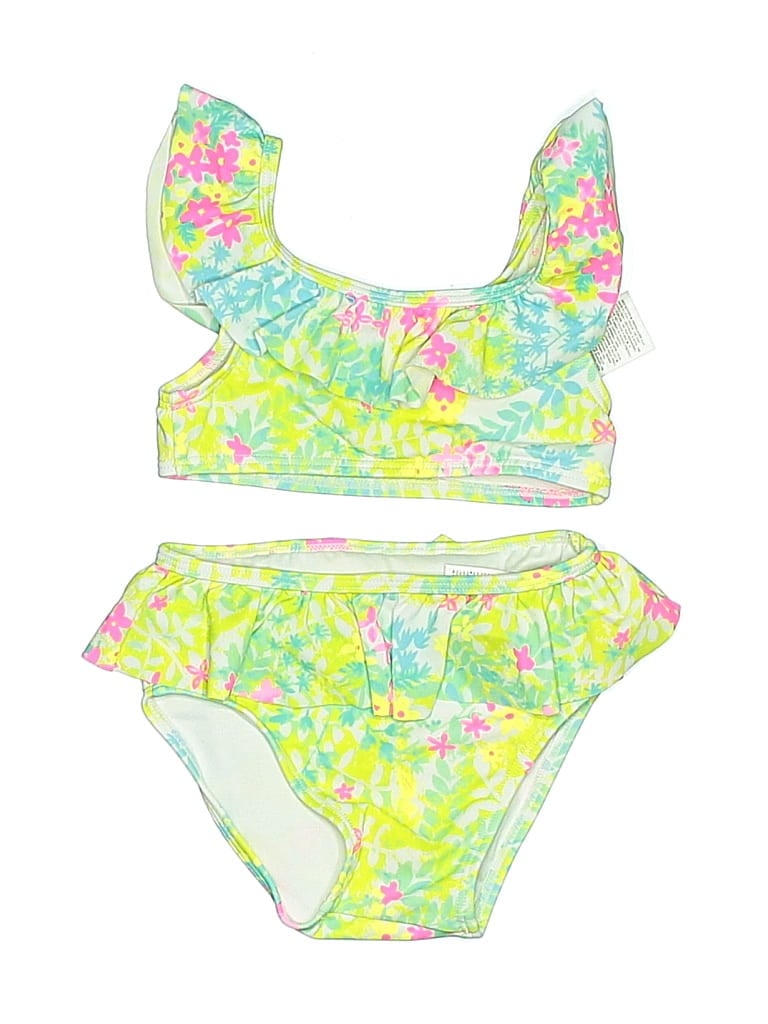 Pre-owned Janie And Jack Kids' Two Piece Swimsuit In Yellow