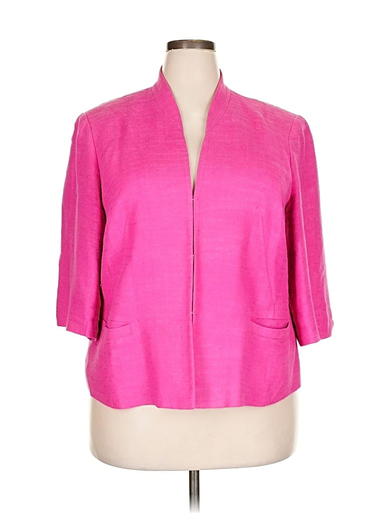 Pre-owned Jones New York Collection Blazer Jacket In Pink
