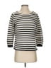 Marled by Reunited 100% Cotton Stripes Ivory Black Pullover Sweater Size XS - photo 1