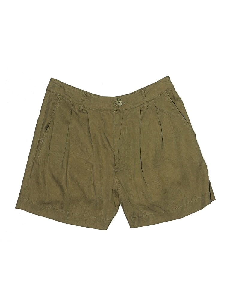 Pre-owned Monrow Khaki Shorts In Green