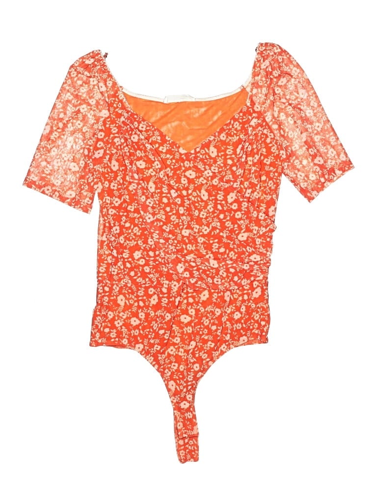 Pre-owned Elodie Bodysuit In Orange