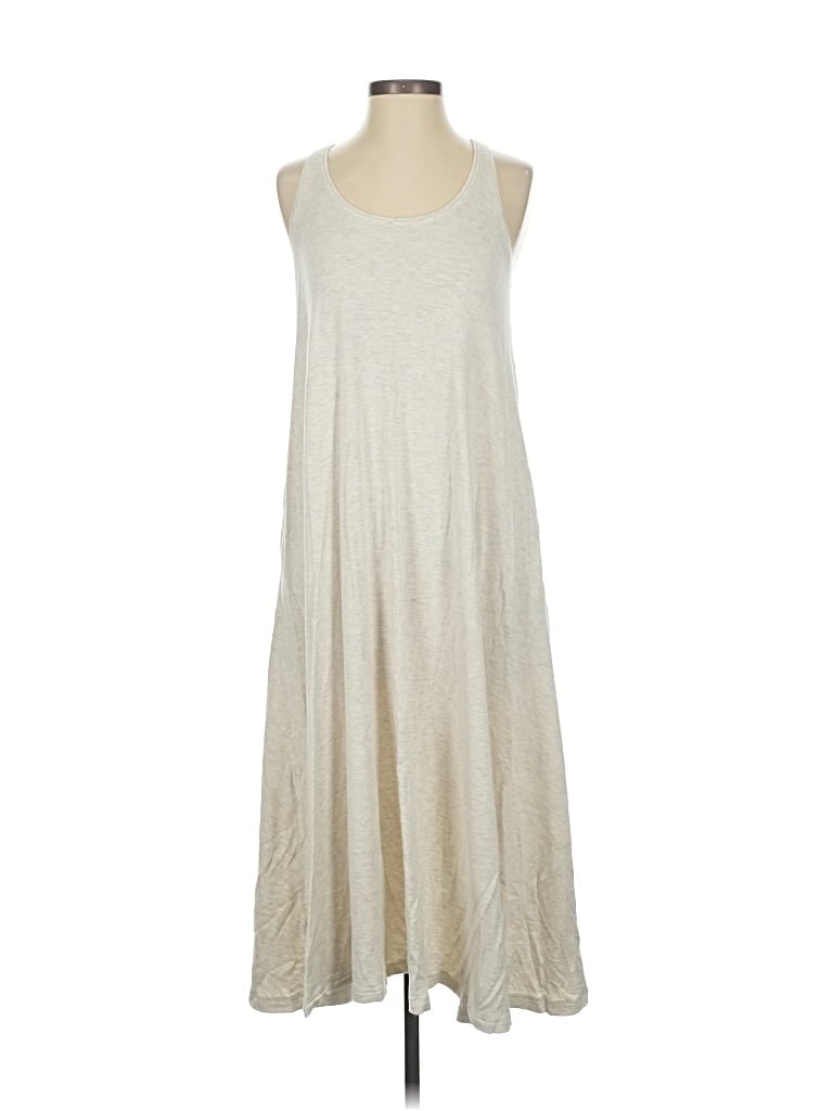 Pre-owned Lou & Grey Casual Dress In White