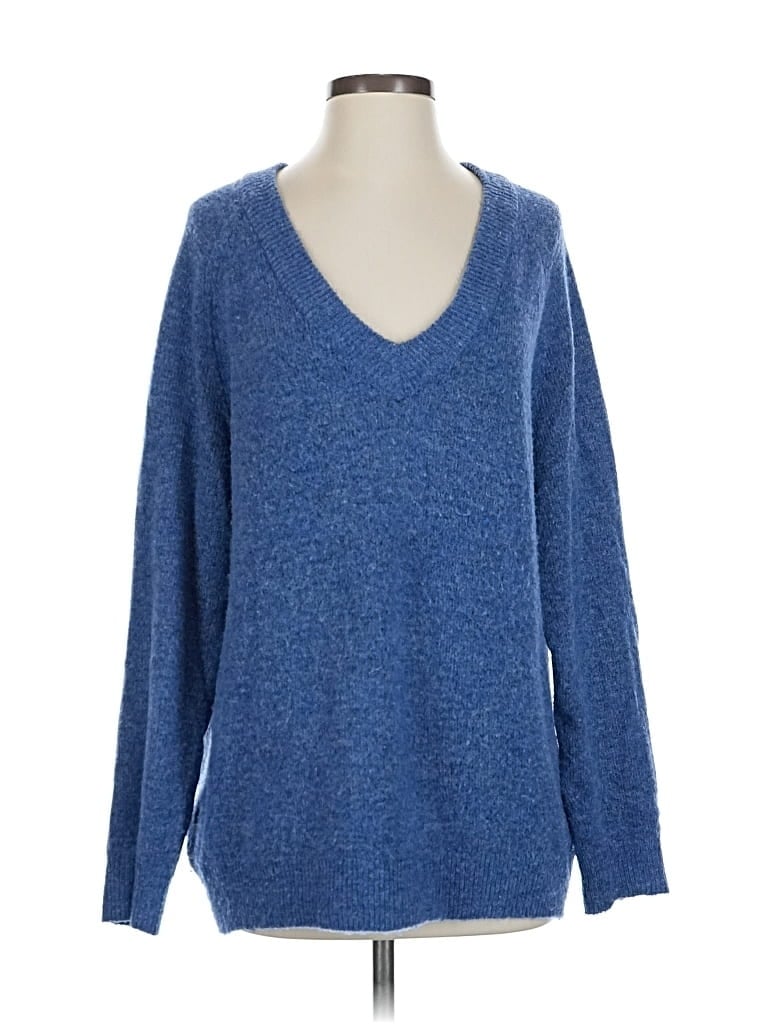 Pre-owned H&m Pullover Sweater In Blue