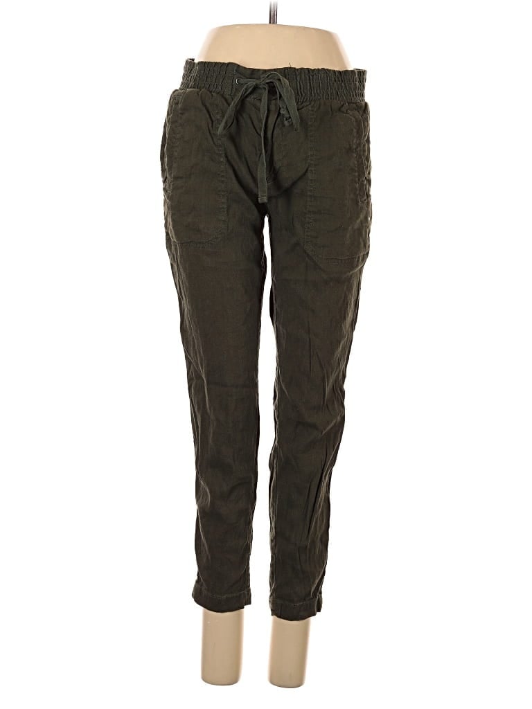 Pre-owned Lou & Grey Linen Pants In Green