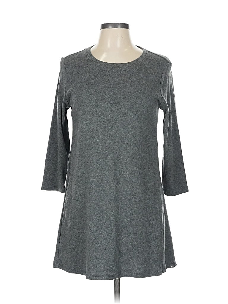 Pre-owned Eddie Bauer 3/4 Sleeve T-shirt In Gray