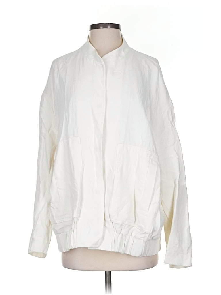 Pre-owned Zara Track Jacket In White