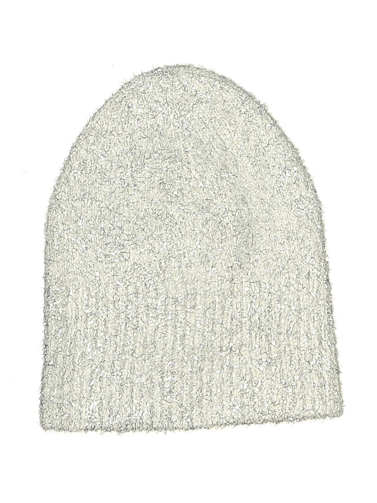 Pre-owned Lou & Grey Beanie Hat In Silver