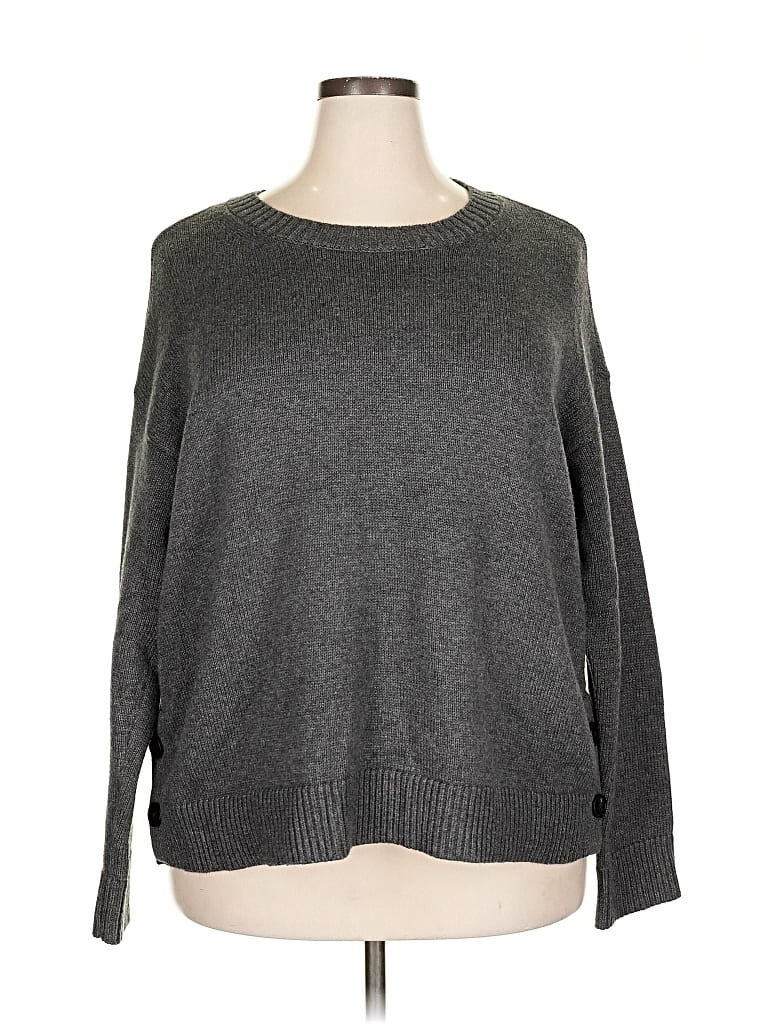 Pre-owned Ann Taylor Pullover Sweater In Gray