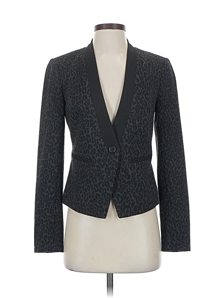 Pre-owned Ann Taylor Loft Blazer Jacket In Gray