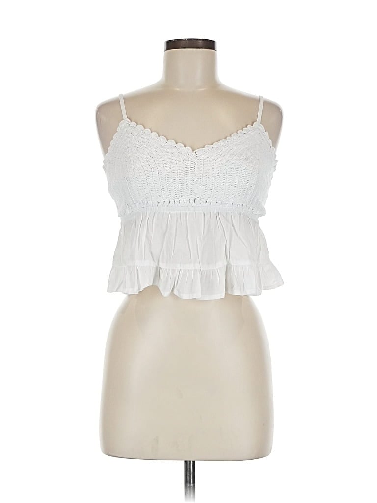 Pre-owned Rsq Sleeveless Blouse In White