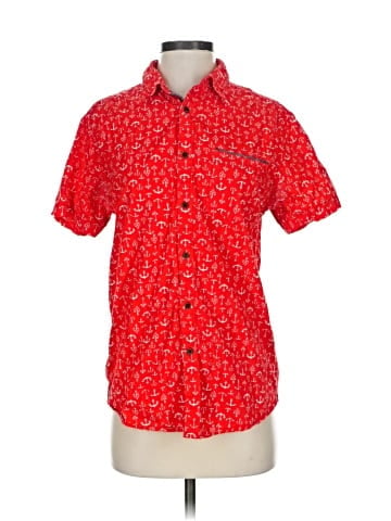 On The Road... Short Sleeve Button-Down Shirt (view 1)
