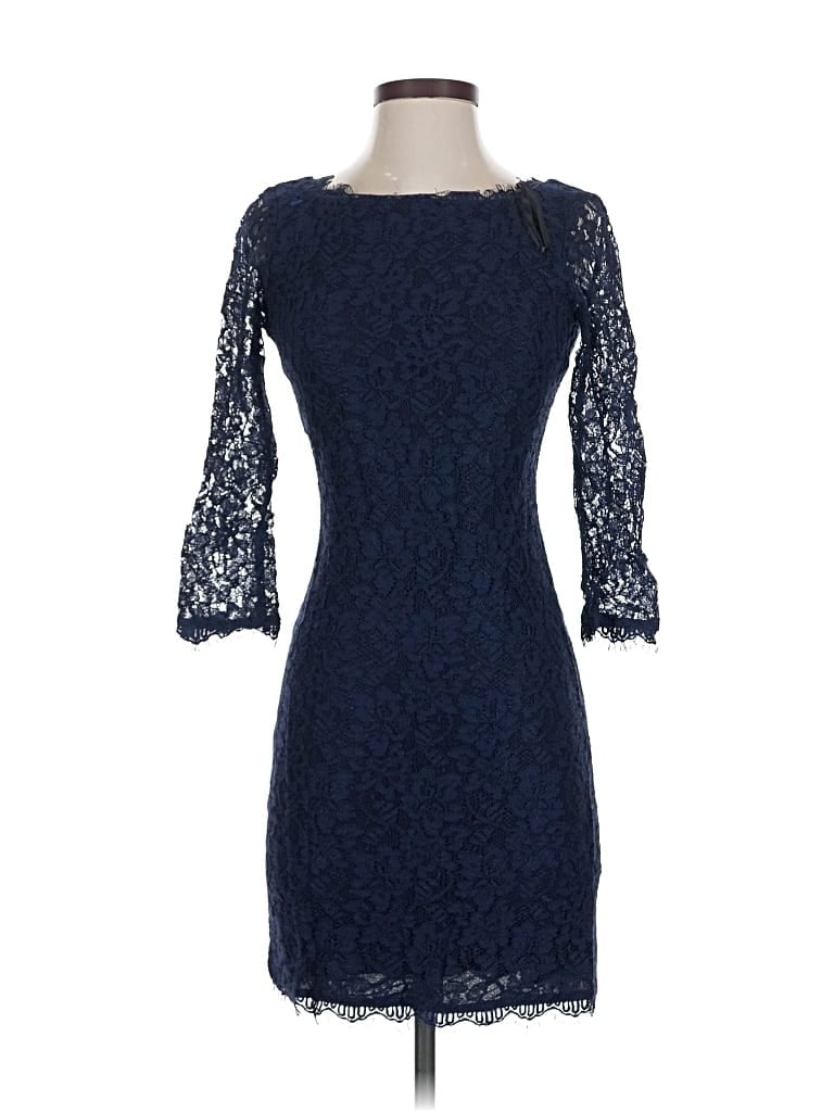 Pre-owned Diane Von Furstenberg Cocktail Dress In Blue