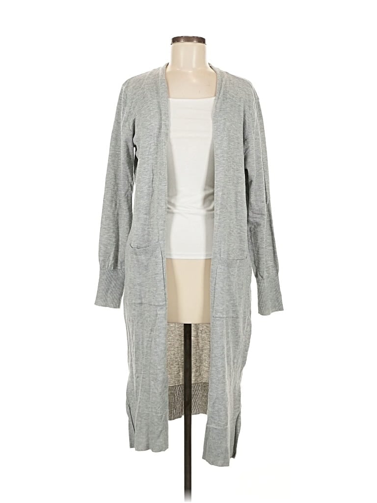 Pre-owned Nine West Cardigan Sweater In Gray
