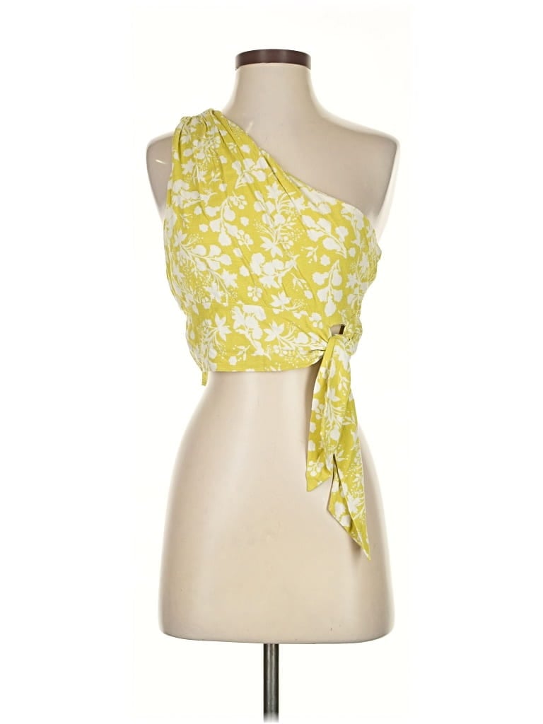 Pre-owned Free People Sleeveless Blouse In Yellow