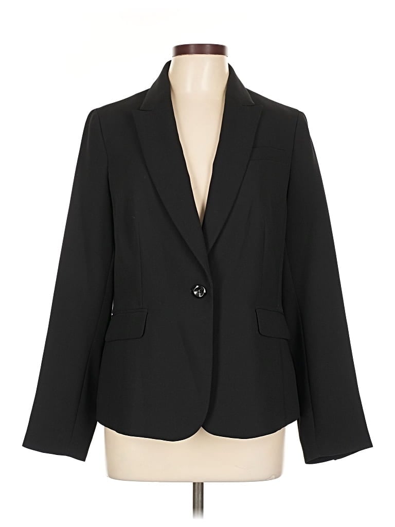 Pre-owned Talbots Blazer Jacket In Black