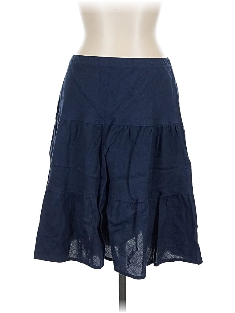 Pre-owned Allen Allen Casual Skirt In Blue