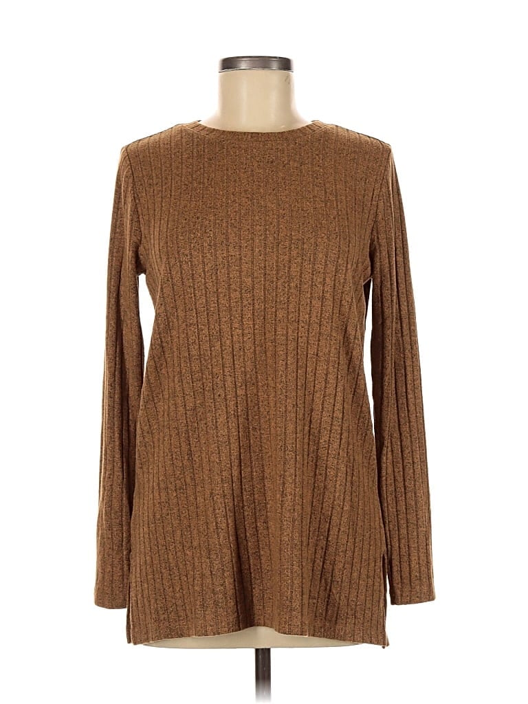 Pre-owned Lou & Grey Pullover Sweater In Brown