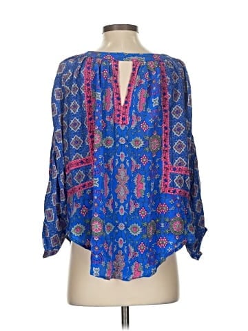 Tolani 3/4 Sleeve Silk Top (view 2)
