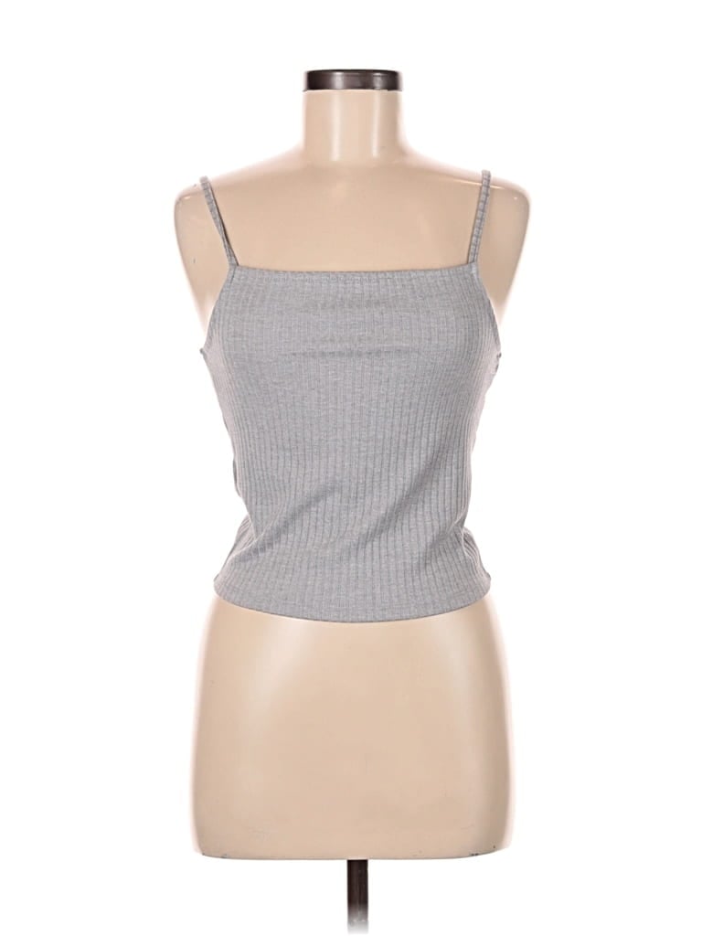 Pre-owned Unbranded Tank Top Gray Strapless Neckline Tops