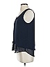 Rebecca Taylor 100% Polyester Blue Sleeveless Blouse Size 4 - photo 5