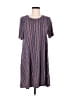 BCBGeneration Stripes Gray Casual Dress Size M - photo 1