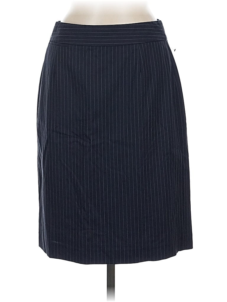 Pre-owned J.crew Factory Store Wool Skirt In Blue