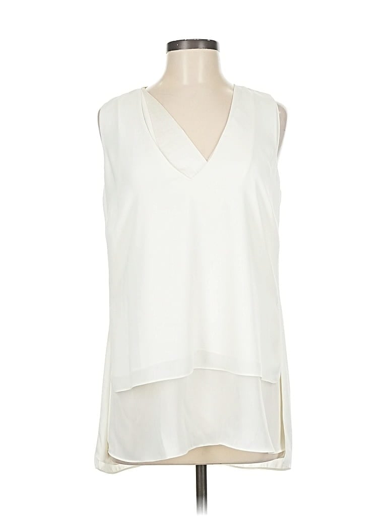 Pre-owned Etcetera Sleeveless Blouse In White